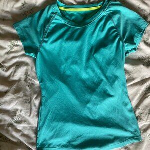 Women’s Champion short sleeve blue workout dry fit shirt